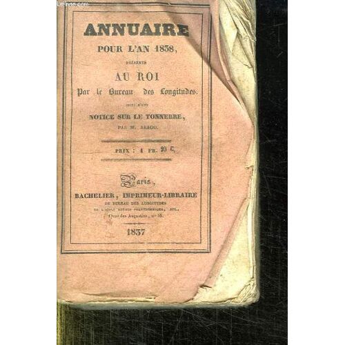 Annuaire Pour L An 1838 Presente Au Roi.