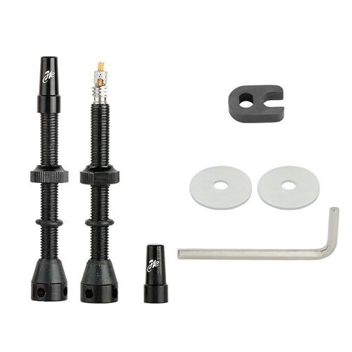 Valve Presta De Vélo Noir De 60 Mm - Valve En Alliage D'aluminium Pour Vélo De Route Tubeless / / Gravel