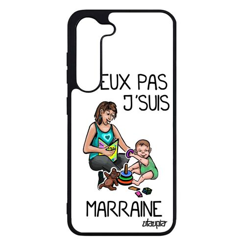 Coque Silicone Pour S23 J'peux Pas J'suis Marraine Telephone Design Jpeux Bande Dessinée De Protection Je Drole Bebe Samsung Galaxy