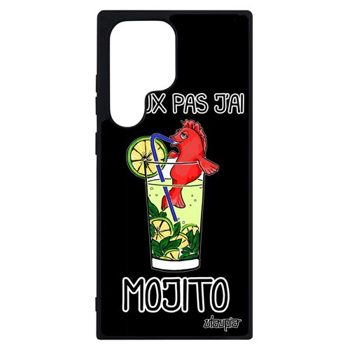 Coque Pour Samsung S23 Ultra En Silicone J'peux Pas J'ai Mojito Bd Humoristique Telephone Bumper Drole Antichoc Personnalisé Galaxy