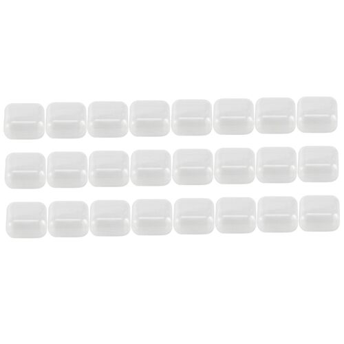 24Pcs Small Clear Plastic Beads Storage Containers Box with Hinged Lid for Storage of Small Items C