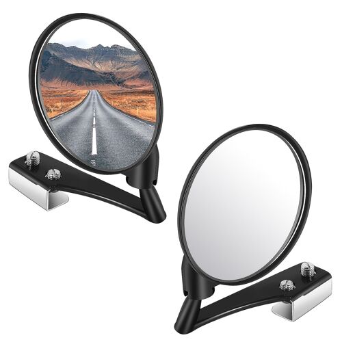 1 Set Of 2 Car Blind Spot Mirrors Car Side Convex Mirror Wide Angle Round Car Rear View Mirror