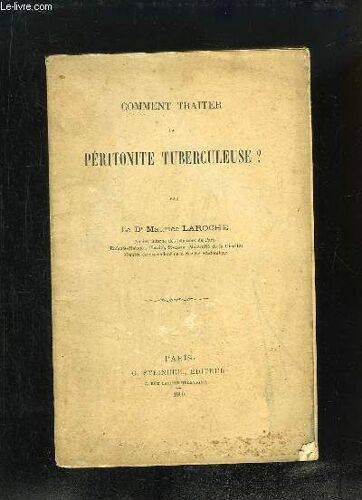 Comment Traiter La Péritonite Tuberculeuse ?