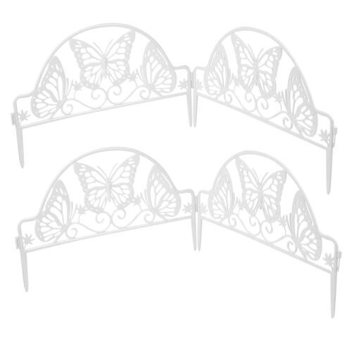 4pcs Extérieur Clôture Jardin Clôture Frontière Clôture Ornement Pelouse Clôture Arbre De Noël Ornements Bordure Frontières