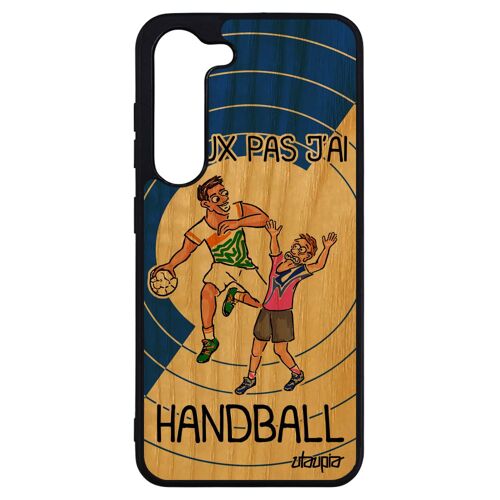 Coque S23+ Plus En Bois Silicone Humour J'peux Pas J'ai Handball Coupe D'europe Cover Hand Mobile Drole De Protection Samsung Galaxy