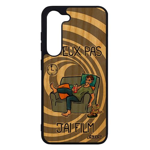 Coque Samsung S23 Bois Veritable Silicone J'peux Pas J'ai Film 7e Art Cinema Tele Manga Drole Bd De Protection Comique Humour Galaxy