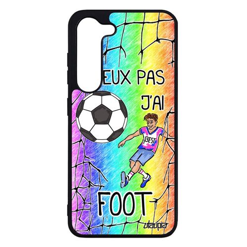 Coque j'peux pas j'ai foot Galaxy S23 silicone Vert homme smartphone football case drole caoutchouc humour de protection bd Samsung