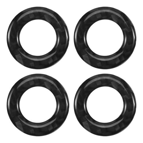 Car Door Pin Trim, 4pcs Carbon Fiber Door Lock Pin Cover Trim Fits For C-Class W205 Glc C180 C200l