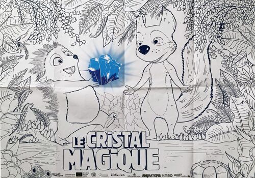Le Cristal Magique - Véritable Affiche De Cinéma Pliée - Format 84x119 Cm - De Nina Wels Et Regina Welker Avec Les Voix De Audrey D Hulstère, Arthur Dubois - Animation - 2019