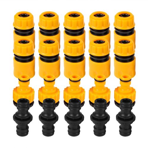 20 Pcs Garden Hose Connector Set, Connector Hose End Connector Double Hose Connectors Extender Hose