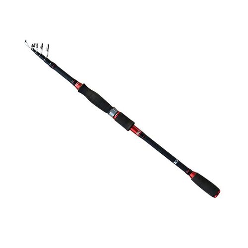Fishing Rod 40t Carbon Fiber Ultra Light Portable 6-Section Telescopic Fishing Pole Machined Reel S
