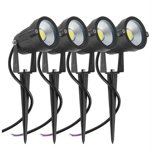 4 Packs Garden Spot Lights Outdoor Landscape Led Lamp Pathway Yard Waterproof