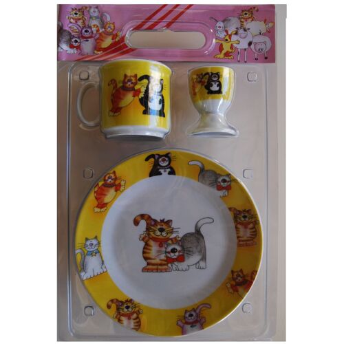 1 Assiette Creuse 1assiette Plate 1 Tasse  Et Son Coquetier