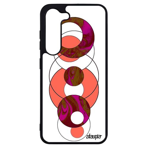 Coque Samsung Galaxy S23+ Plus silicone marbre smartphone original etui bumper TPU rose design granite case telephone coloré motif