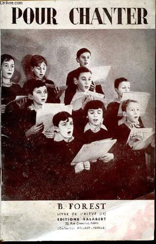 Pour Chanter - L'enseignement Du Chant A L'ecole  / Livre De L'eleve Ii - Classe De 4è Et 3è / Collection Rouart-Lerolle.