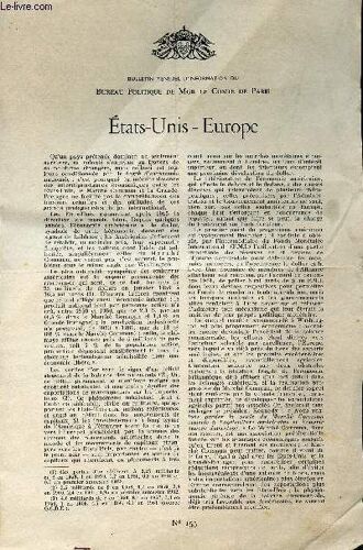 Lettre N° 155 / Etats-Unis - Europe / 18 Juillet 1962.
