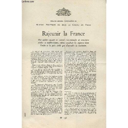 Lettre N° 136 / Rajeunir La France / 23 Novembre 1960.