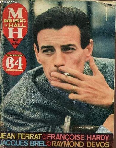 Music Hall - Tele Radio / N°38 / Mai 1964 / Jean Ferrat / Francoise Hardy / Jacques Brel / Raymond Devos ...