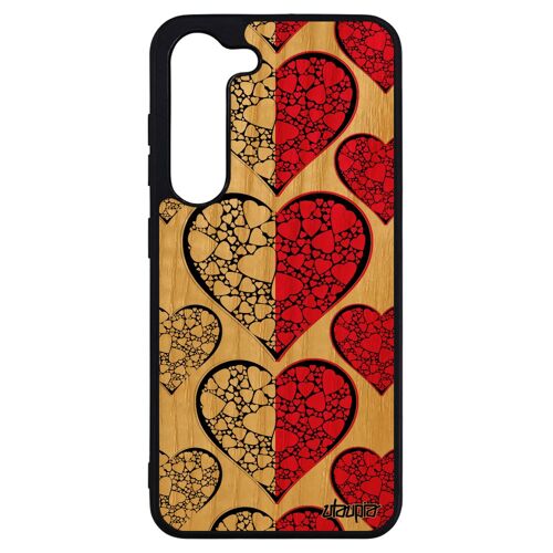 Coque Drapeau Monaco Monegasque Pour Samsung Galaxy S23+ Plus Bois Silicone Football Basket Bumper I Love Rigide Gel Housse Naturel