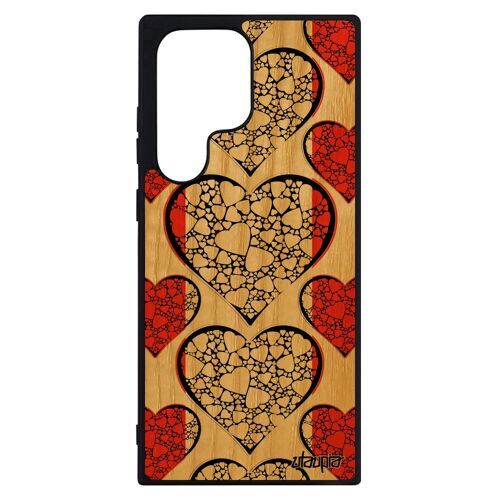 Coque Pour Samsung S23 Ultra Bois Silicone Drapeau Autriche Autrichien Coupe D'europe Jeux Olympiques I Love Jo Euro Unique Galaxy