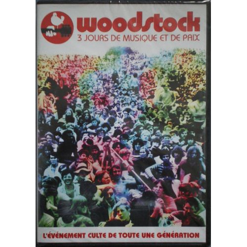 Woodstock "3 Jours De Musique Et De Paix" Edition Française / Version Dolby Digital 5.1 (Jimi Hendrix, Janis Joplin, Canned Heat...)