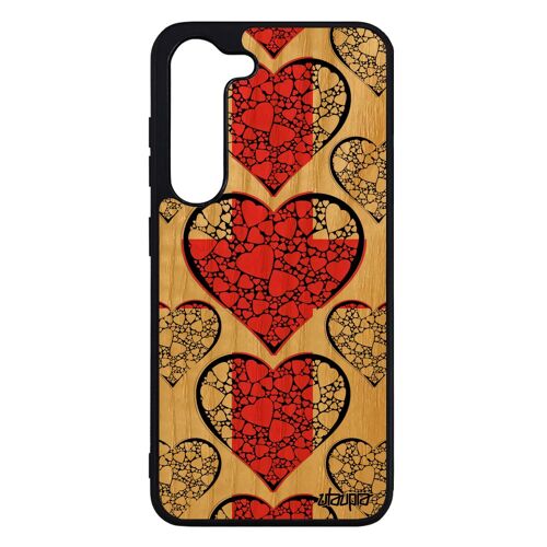 Coque Silicone Pour S23 En Bois Drapeau Angleterre Anglais Uk Foot I Love Britannique United Kingdom Jo Rugby Basket Samsung Galaxy