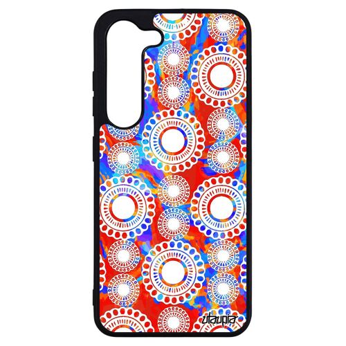 Coque Silicone Motif Floral Galaxy S23+ Plus Indien Ethnique Rigide Sm-S916b Multicolore Floraux Metal Dessin Peinture Fleur Samsung