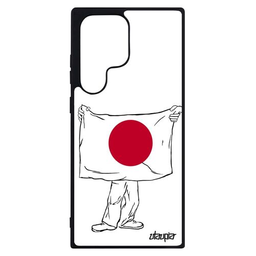 Coque Telephone Pour S23 Ultra Silicone Drapeau Japon Japonais Coupe Du Monde Cover Rugby Tpu Basket Jeux Olympiques Samsung Galaxy
