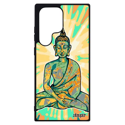 Coque Bouddha S23 Ultra Silicone Tibet Souple Vert Soleil Telephone 4g Bouddhisme Alu Zen Portable De Made In France Samsung Galaxy