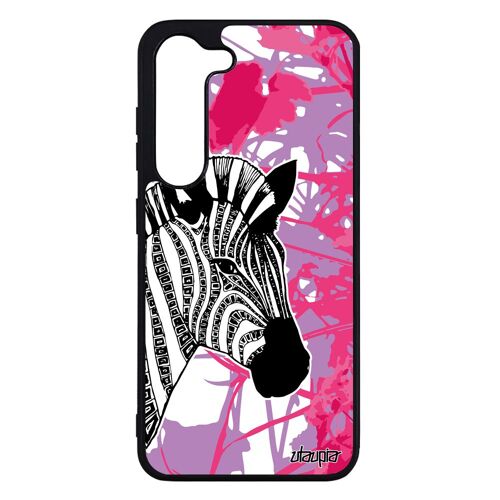Coque Pour Samsung S23 Silicone Zebre Sm-S911e Tribal Feuilles Cheval Rayure Ethnique Afrique Metal Cover Tanzanie Solide De Galaxy