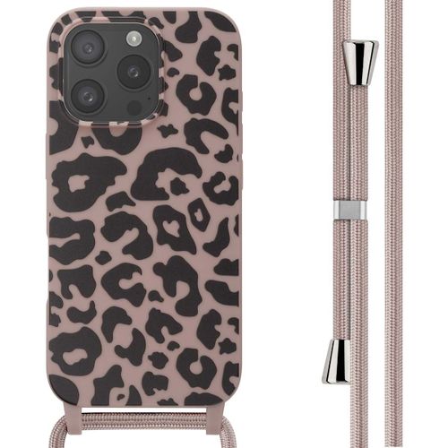Imoshion Coque Design En Silicone Avec Cordon Iphone 16 Pro Animal Pink