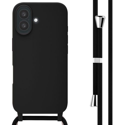Imoshion Coque En Silicone Avec Cordon Iphone 16 Noir