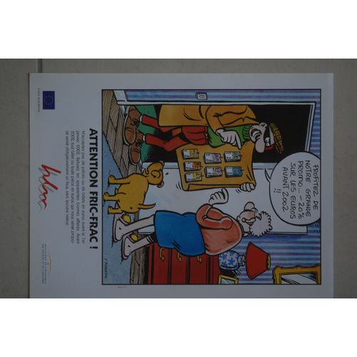 Margerin Affiche Pub Unfohlm Attention Fric Frac 1999