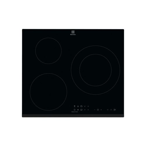 Electrolux SÉRIE 300 BIT60336BK - Table de cuisson à induction - 3 plaques de cuisson - Niche - largeur : 56 cm - profondeur : 49 cm - noir - avec avant biseauté