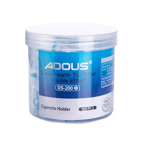 Porte-filtre de cigarette jetable filtre de cigarette Astuce hommes Fumer Filtre tabac spécifique Conseil santé goudron filtre + Transparent + 100pcs