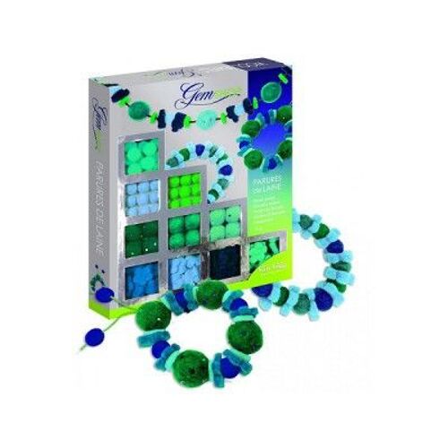 Parures De Laine Vert/Bleu : Gem Shop