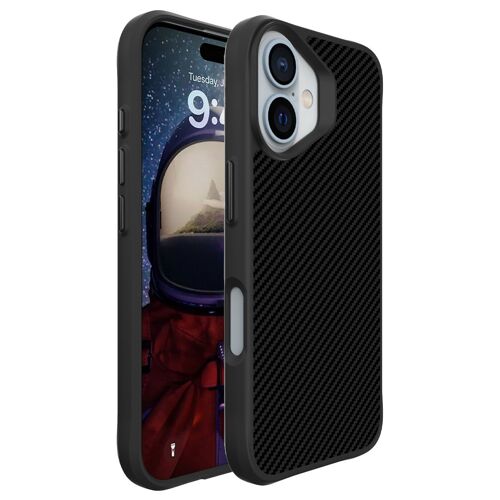 imoshion Rugged Hybrid Carbon Case iPhone 16 Plus Noir