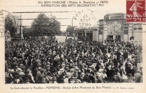 Au Bon Marche - Maison A. Boucicaut- Paris Exposition Des Arts Decoratifs - 1925