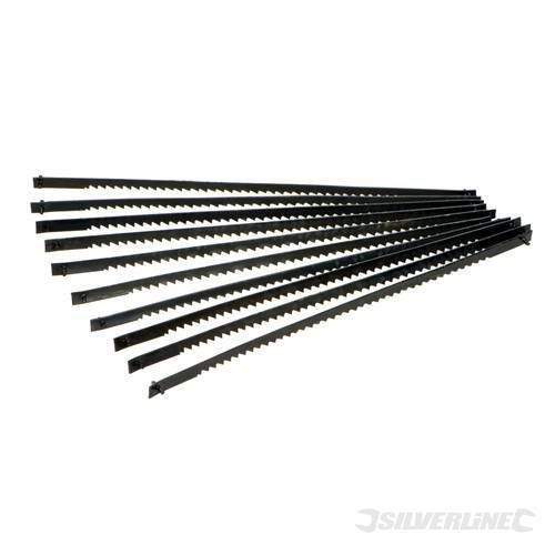 10 lames pour scie à chantourner 130 mm - SILVERLINE