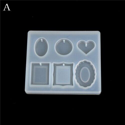 Moule En Résine Époxy Pour Pendentif, Boutons En Forme De Coeur, Lettre, Pour Fabrication De Bijoux, Diy, 1 Pièce