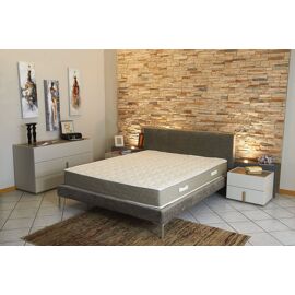 Matelas Latex Naturel + Alèse 140x190 x 23 cm Ferme - Tissu 100% Coton - Déhoussable Housse Lavable - 7 Zones de Confort - Noyau Poli Lattex HR Dernière Génération - Très Respirant