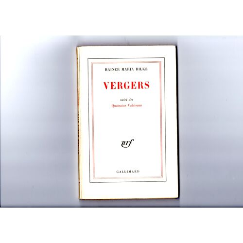 Vergers Suivi Des Quatrains Valaisans