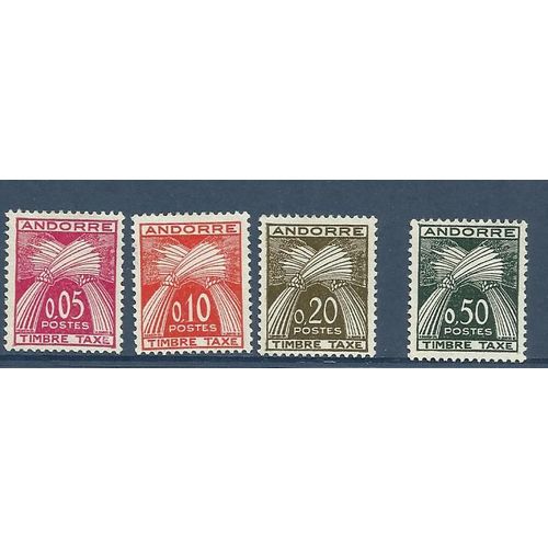Timbres Neufs Andorre Française Taxe