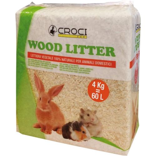 Kalanka-Litière Végétale Wood Litter, Litière Végétale Naturelle Pour Rongeurs 60 Lt 4kg