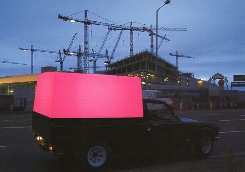 Carton D'invitation De L'exposition De Claude Lévêque Et Pierre Malphettes Aux Galeries Lafayette Haussmann Le 18 Mai 2009