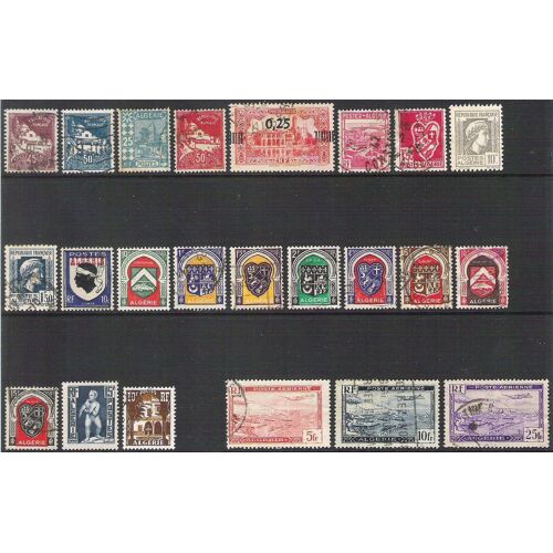 Algérie - Lot De 23 Timbres Neufs / Oblitérés - 1926 / 1954