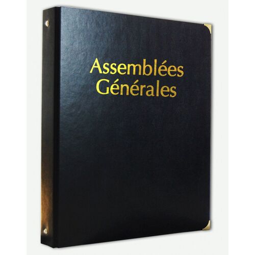 Classeur Registre Assemblées Générales Simili Cuir Avec Recharge 100 Feuillets Foliotés (Lot 1)