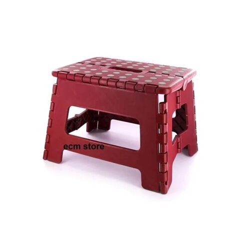 Marche Pied Pliable ROUGE 22 x 22 x 29 cm