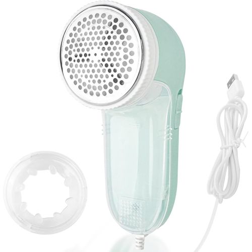 KALANKA-Rasoir Anti Bouloche, Bouloche Appareil avec Trous 3 Tailles sur Grille, Lame en Acier Inoxydable à 3 Lames, Tondeuse Bouloche Vetement pour Vêtements, Couverture, Pull, Canapé, Fibre