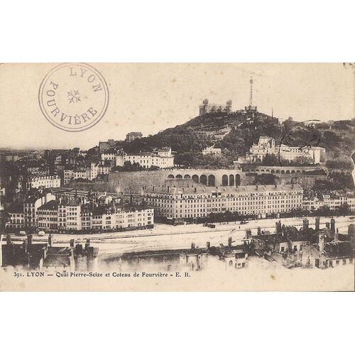 Lyon - Quai Pierre Scize Et Coteau De Fourvière